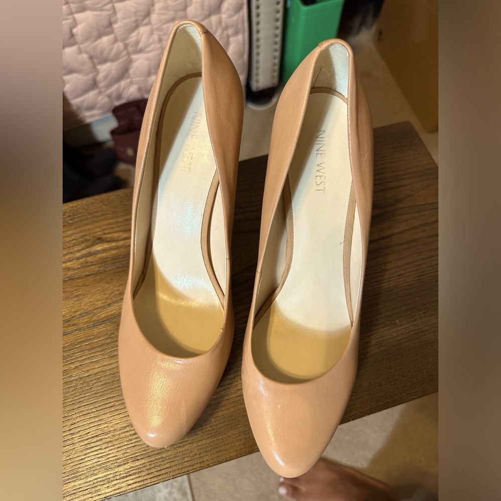 3.5” heel, perfect for dress up or down; true to size